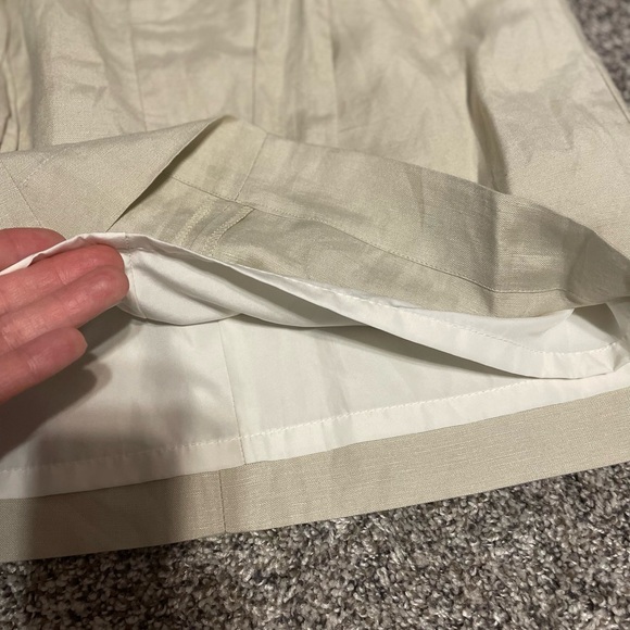 Banana Republic skirt Linen khaki 2 - Picture 8 of 9
